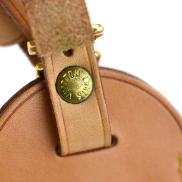 LOUIS VUITTON: Tan, Vachetta Leather & Logo, Luggage Tag & Keepall Set (sf) - Picture 6 of 6